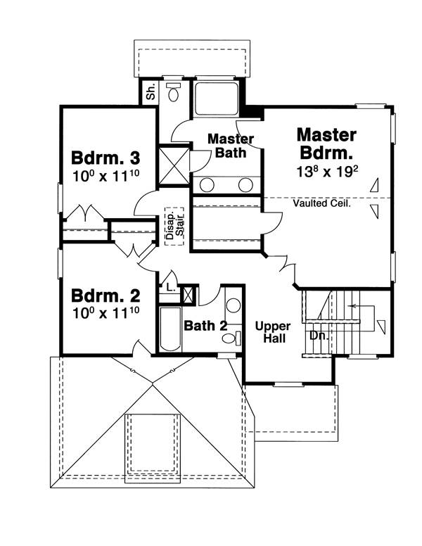 Second Floor image of KINCAID House Plan